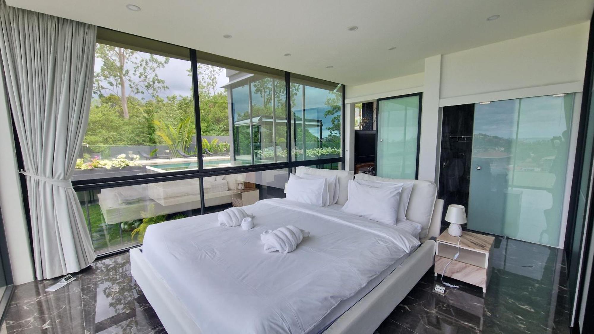 Villa Obsidian, With Staff, Sea View And Walk To Choeng Mon Beach Kültér fotó